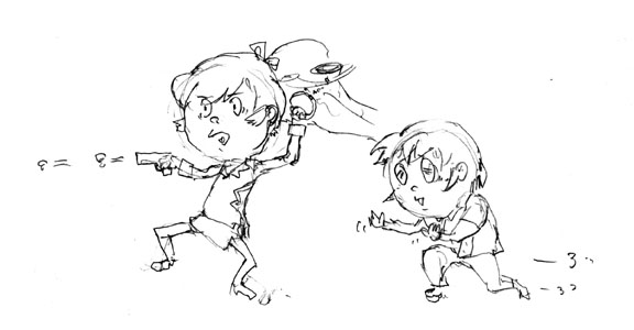 山武さんの描いた純子さん&和樹 山武さんの描いた純子さん&和樹