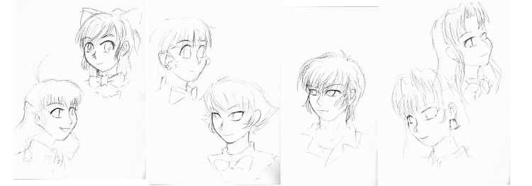 ハロワ集合絵ラフ ハロワ集合絵ラフ